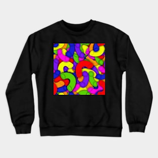 colored noodles, children's craft project Crewneck Sweatshirt